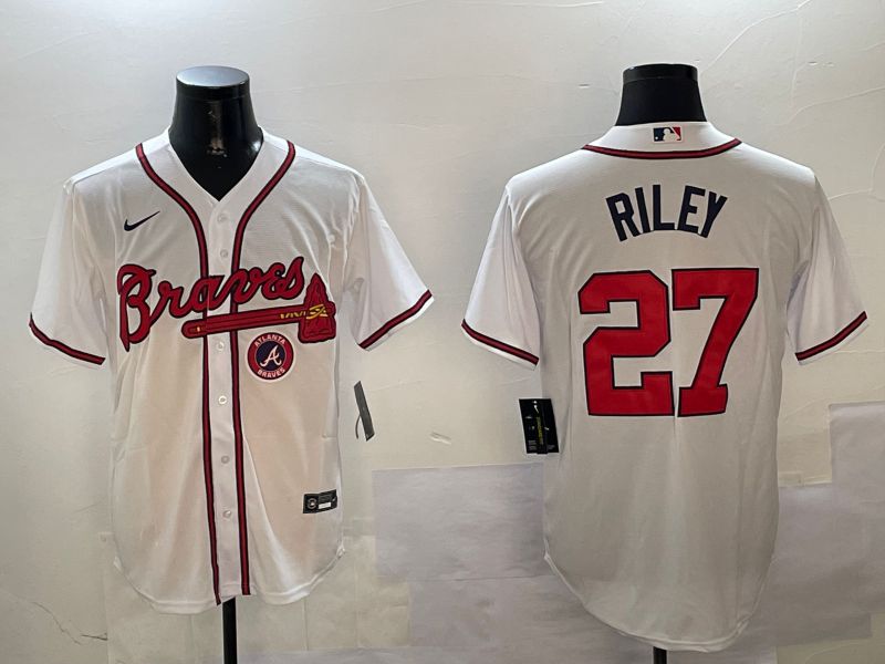 Men Atlanta Braves #27 Riley White Game 2024 Nike MLB Jersey style 4